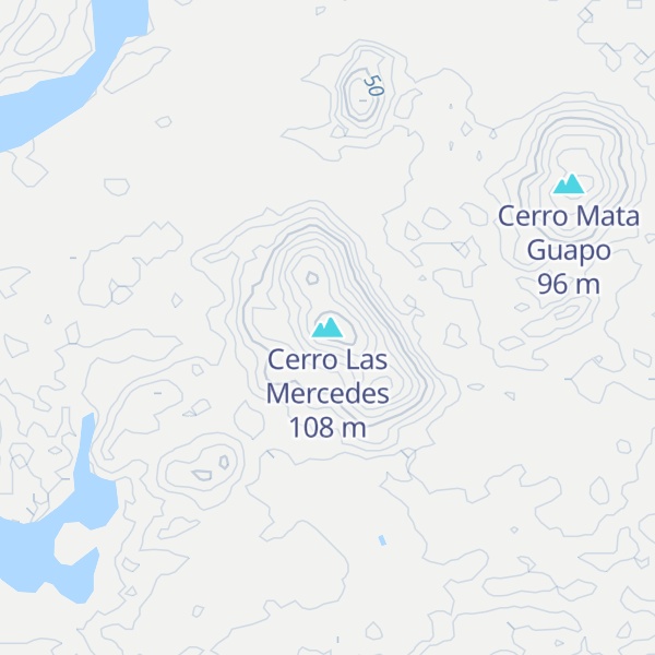 Map of Cerro Las Mercedes