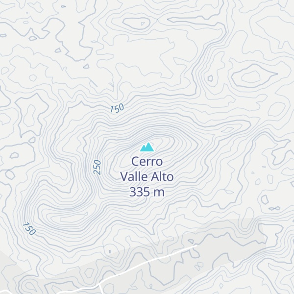 Map of Cerro Valle Alto