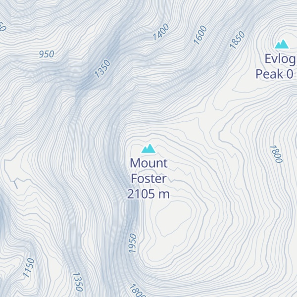 Map of Mount Foster
