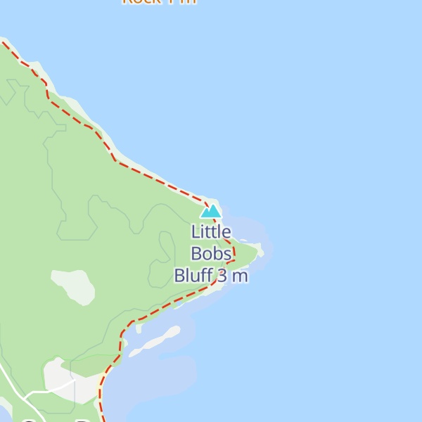 Map of Little Bobs Bluff