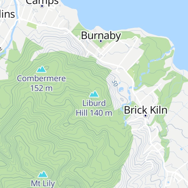 Map of Liburd Hill