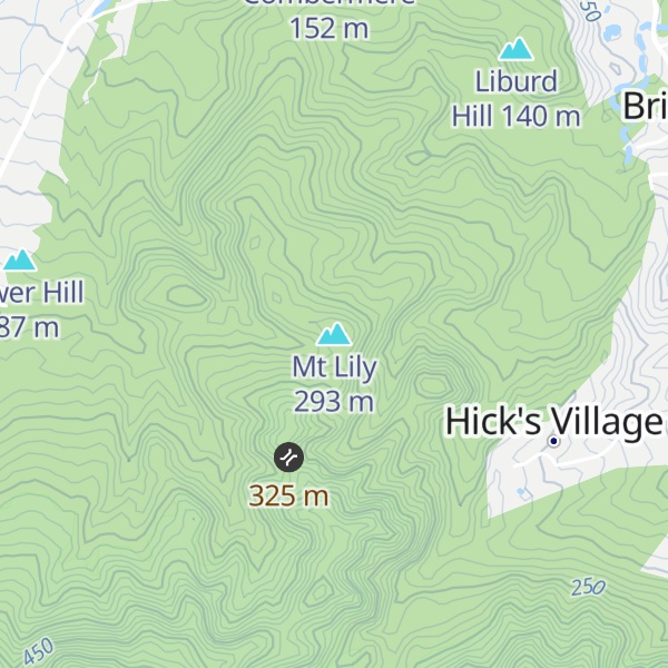 Map of Mt Lily