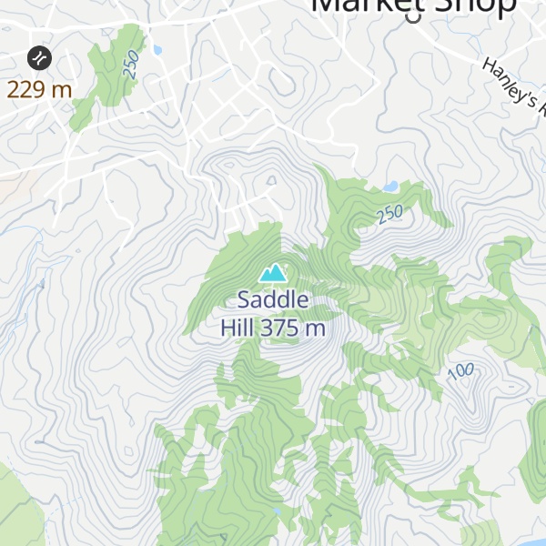Map of Saddle Hill