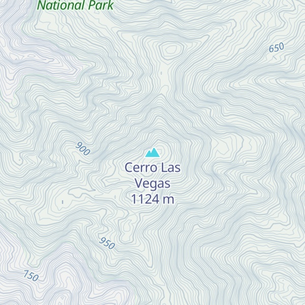 Map of Cerro Las Vegas