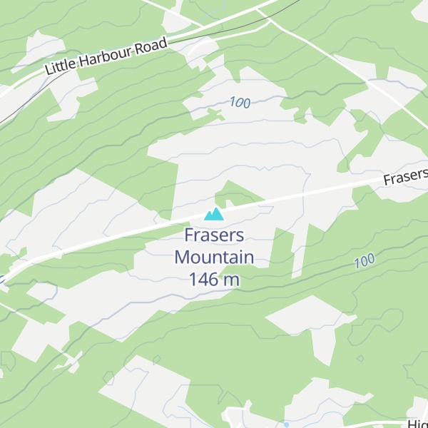 Map of Frasers Mountain