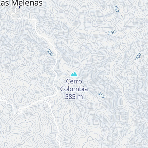 Map of Cerro Colombia