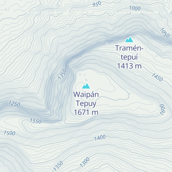 Map of Waipán Tepuy