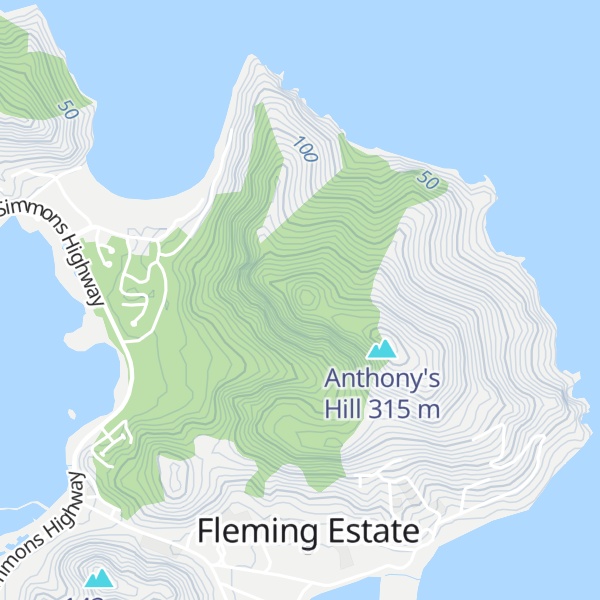 Map of Sugar Loaf