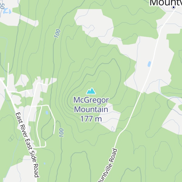 Map of McGregor Mountain