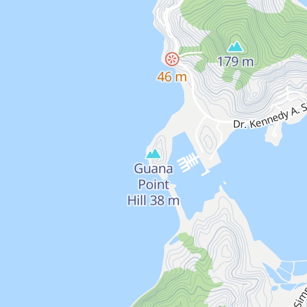 Map of Guana Point Hill