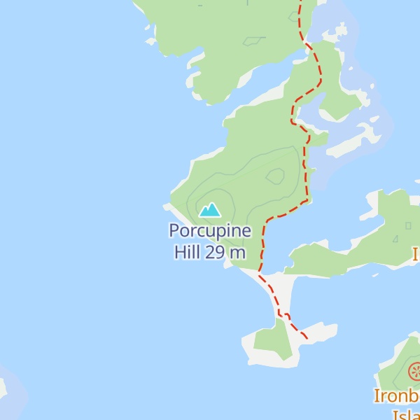 Map of Porcupine Hill