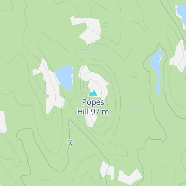 Map of Popes Hill