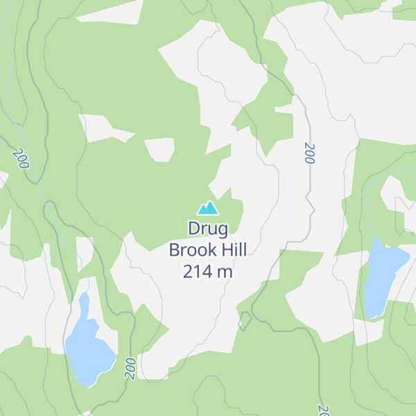 Map of Drug Brook Hill