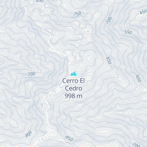 Map of Cerro El Cedro