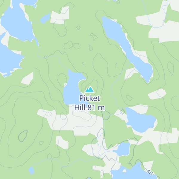 Map of Picket Hill