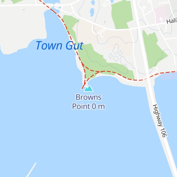 Map of Browns Point