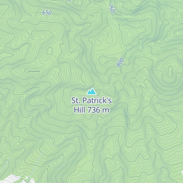 Map of St. Patrick's Hill