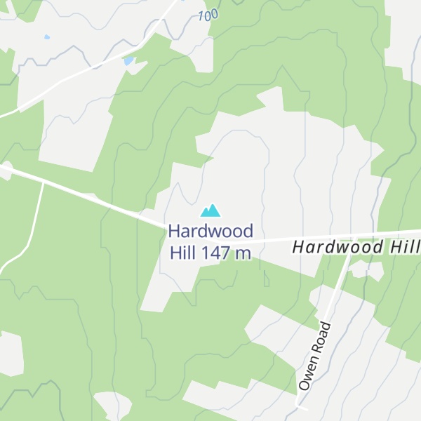 Map of Hardwood Hill