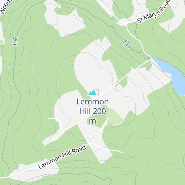 Map of Lemmon Hill
