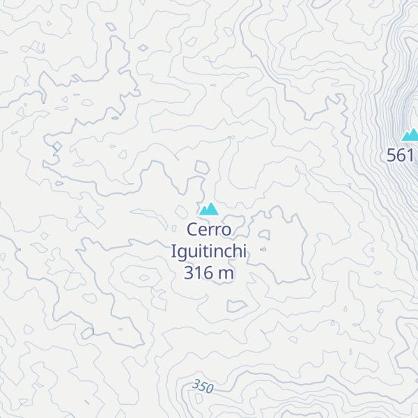 Map of Cerro Iguitinchi