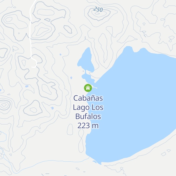 Map of Cabañas Lago Los Bufalos