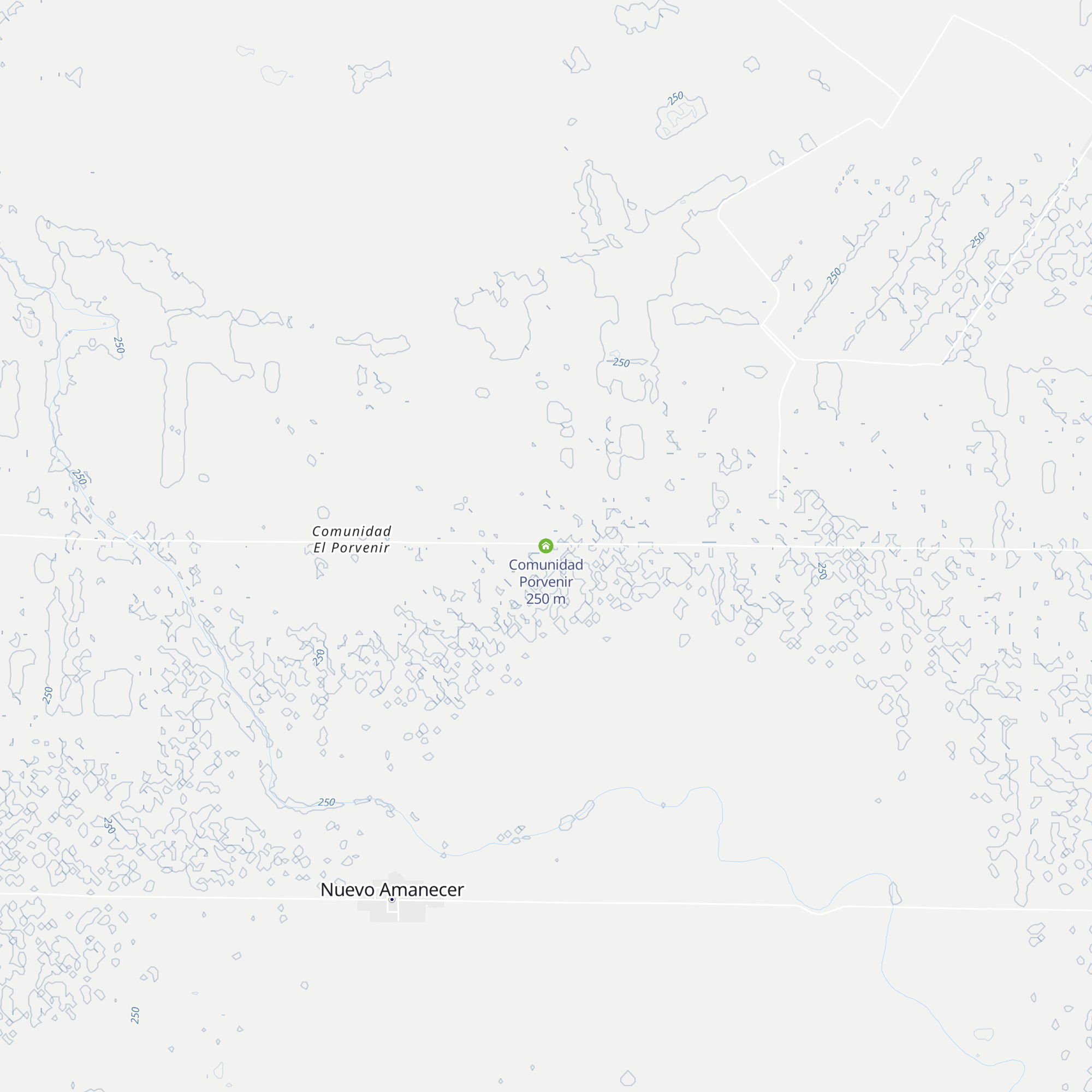 Comunidad Porvenir map