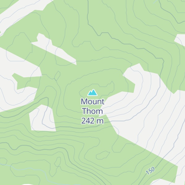 Map of Mount Thom