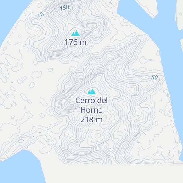 Map of Cerro del Horno
