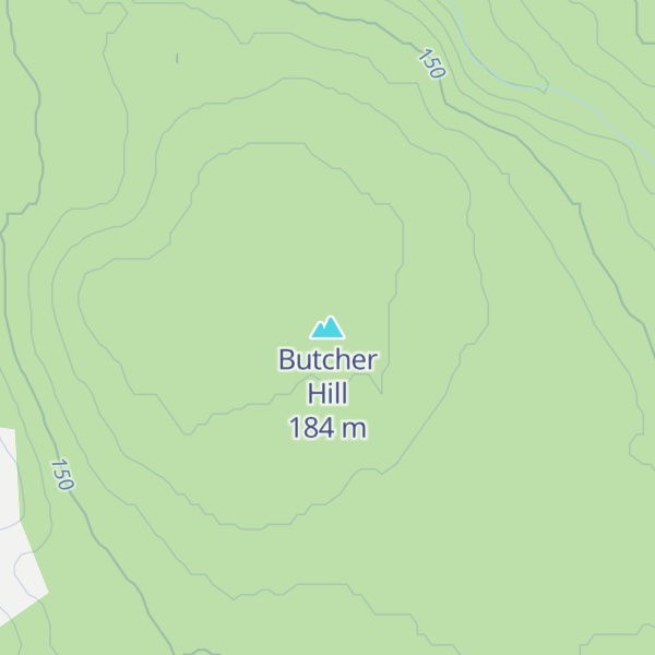 Map of Butcher Hill
