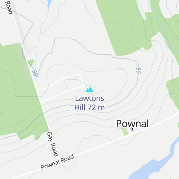 Map of Lawtons Hill