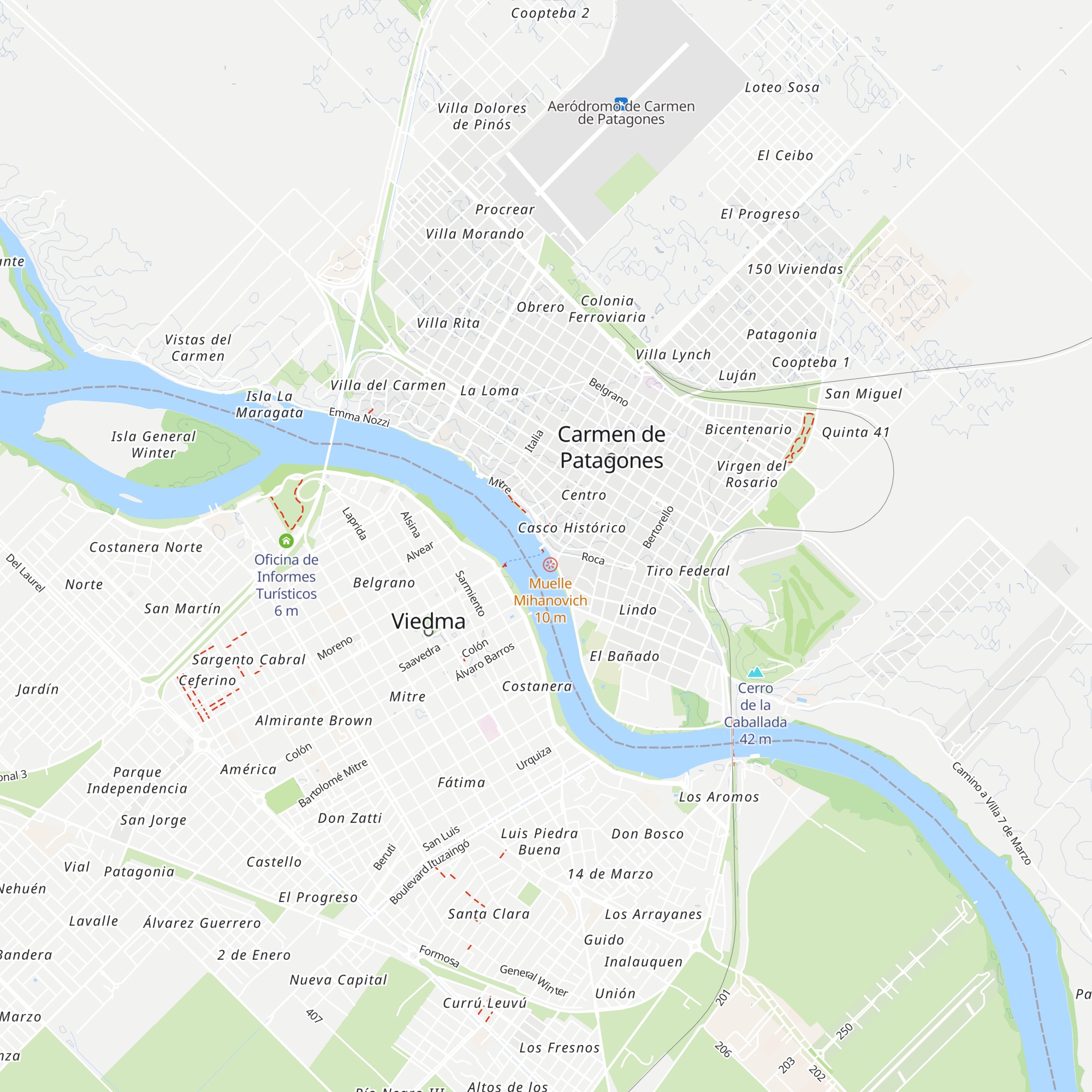 Informes Turísticos map