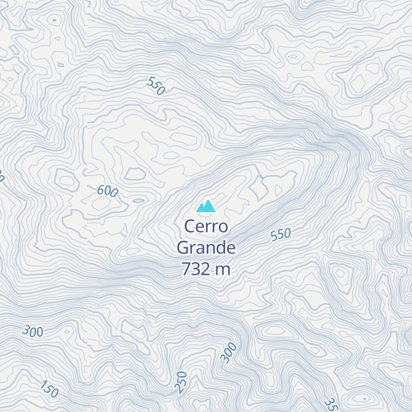 Map of Cerro Grande
