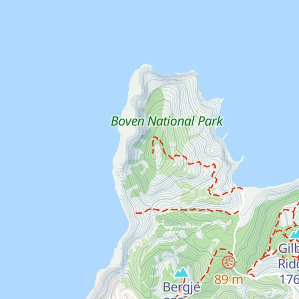 Map of Boven