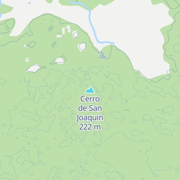 Map of Cerro de San Joaquín