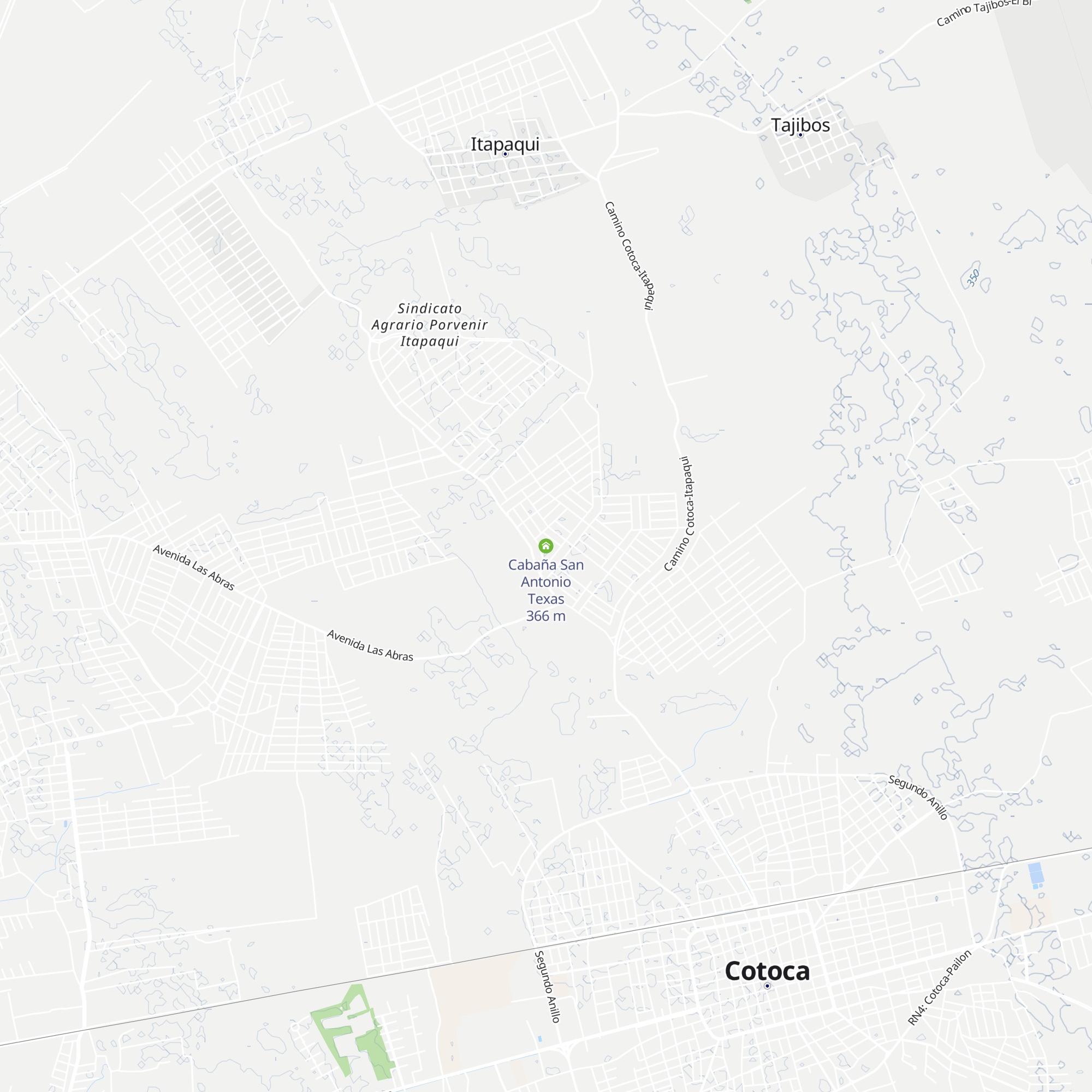 Cabaña San Antonio Texas map