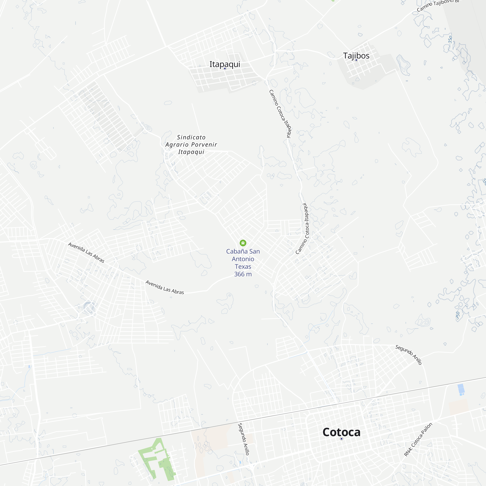 Cabaña San Antonio Texas map