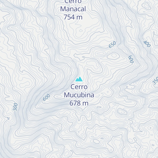 Map of Cerro Mucubina