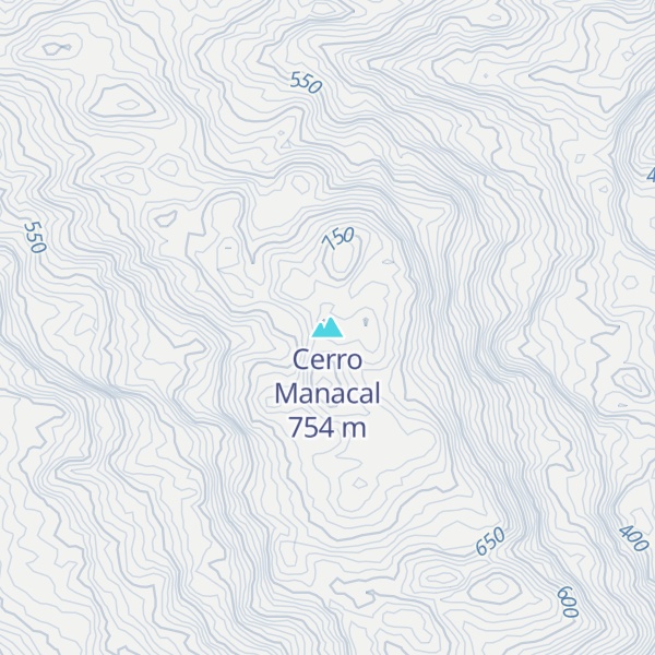 Map of Cerro Manacal
