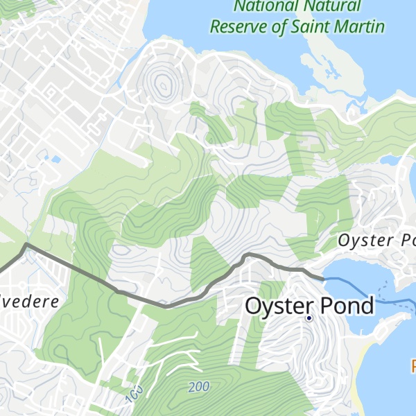 Map of Morne des Deux Frères