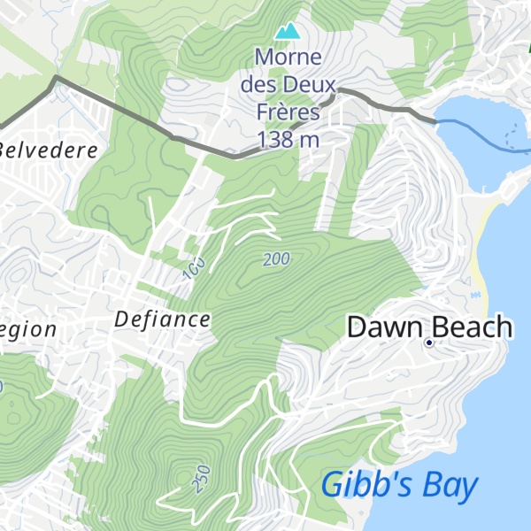 Map of Ravine Rogue Hill