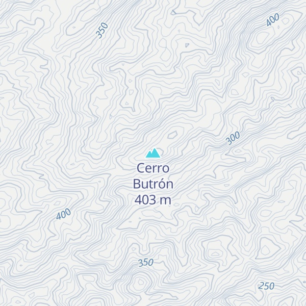 Map of Cerro Butrón