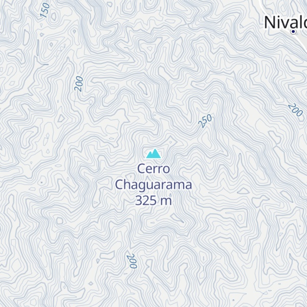 Map of Cerro Chaguarama