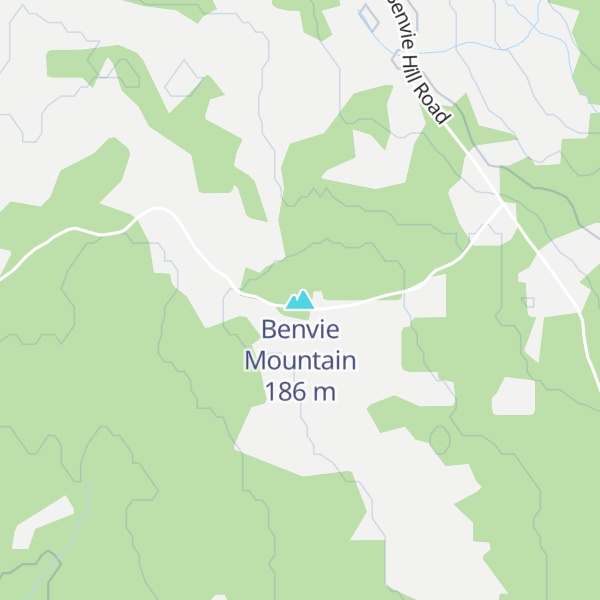 Map of Benvie Mountain