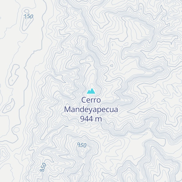 Map of Cerro Mandeyapecua