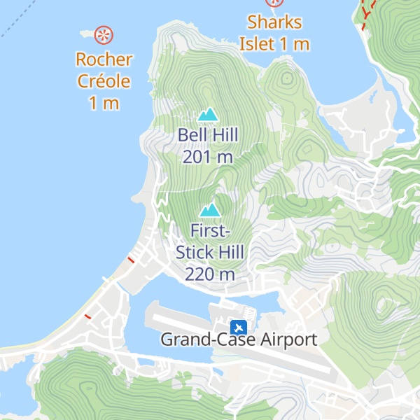 Map of First-Stick Hill
