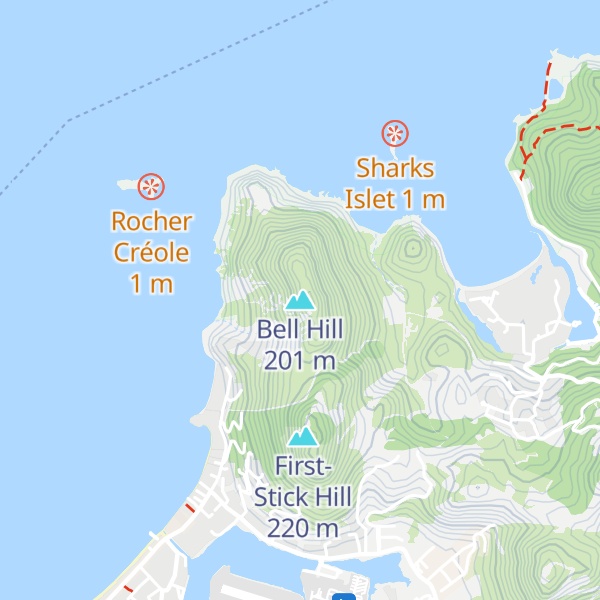 Map of Bell Hill