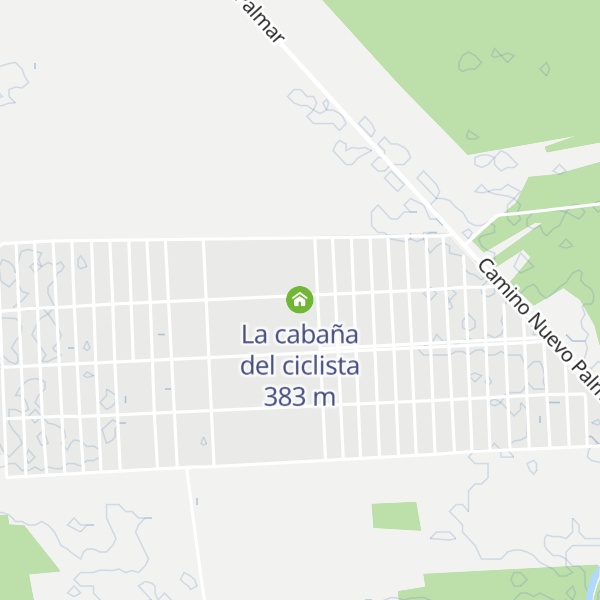 Map of La cabaña del ciclista