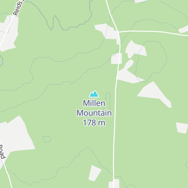 Map of Millen Mountain