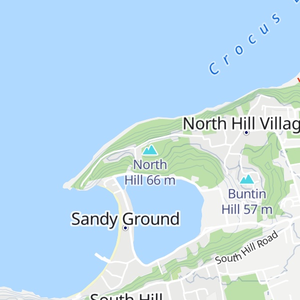 Map of North Hill