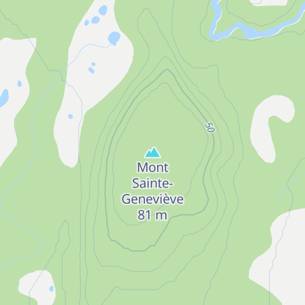 Map of Mont Sainte-Geneviève